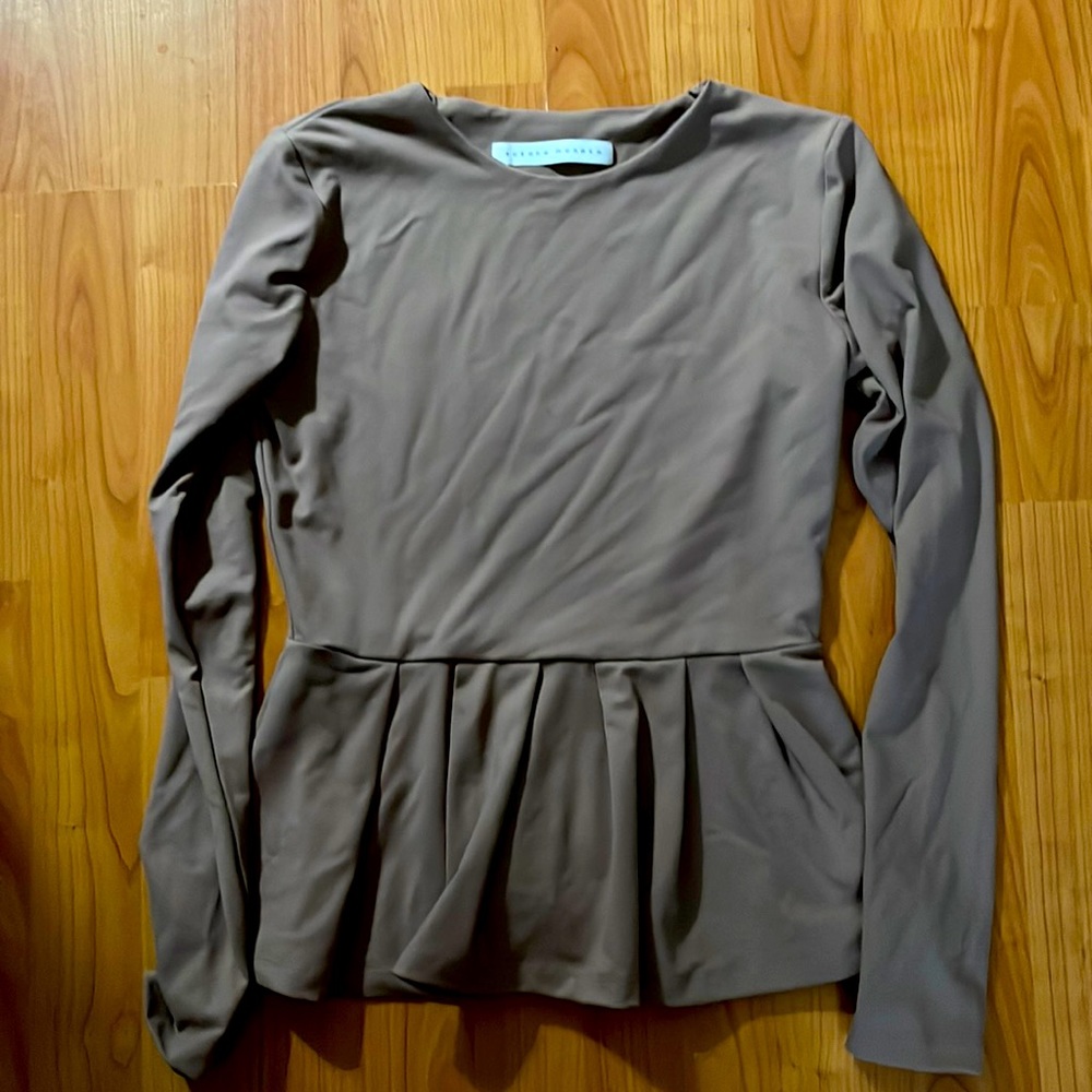 New Susana Monaco Peplum Blouse S